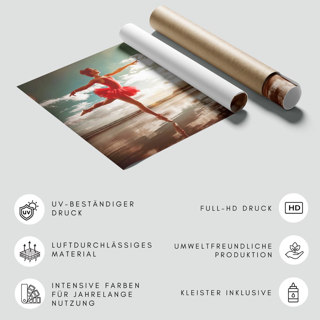 Fototapeta - baletnica, plaża, taniec