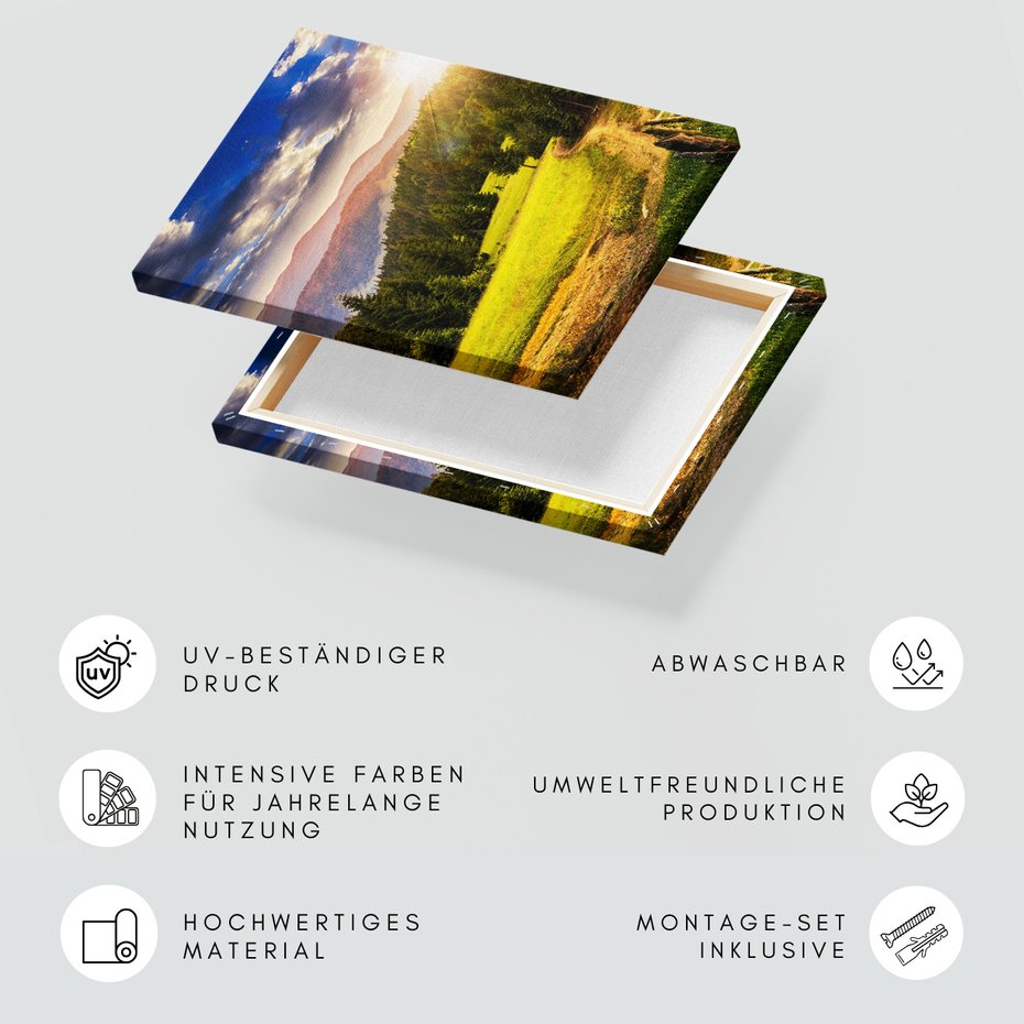 Obraz na płótnie - las, góry, krajobraz