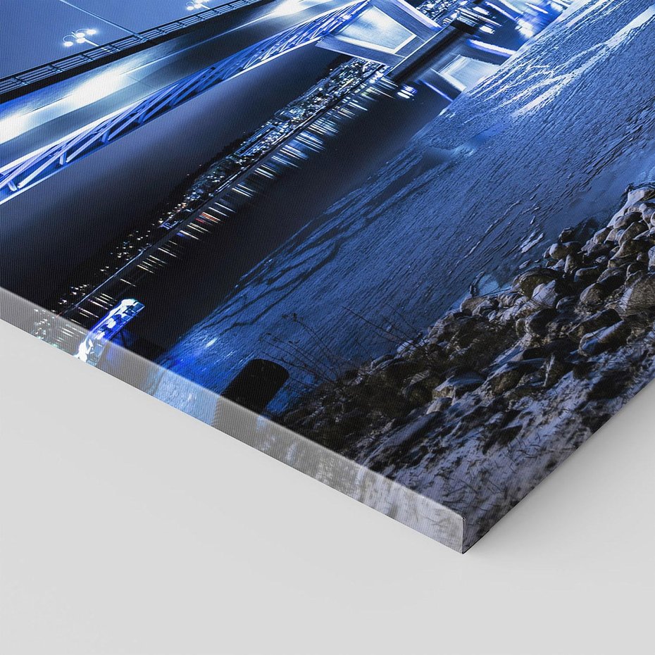 Obraz na płótnie - most, miasto, noc