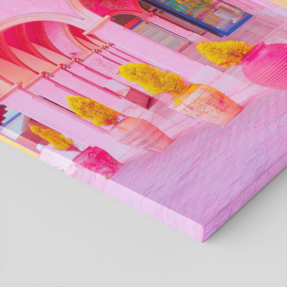 Obraz na płótnie - budynki, architektura, kolory