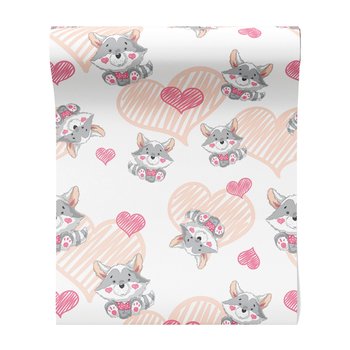 Tapeta - dziecięca, szop, serca