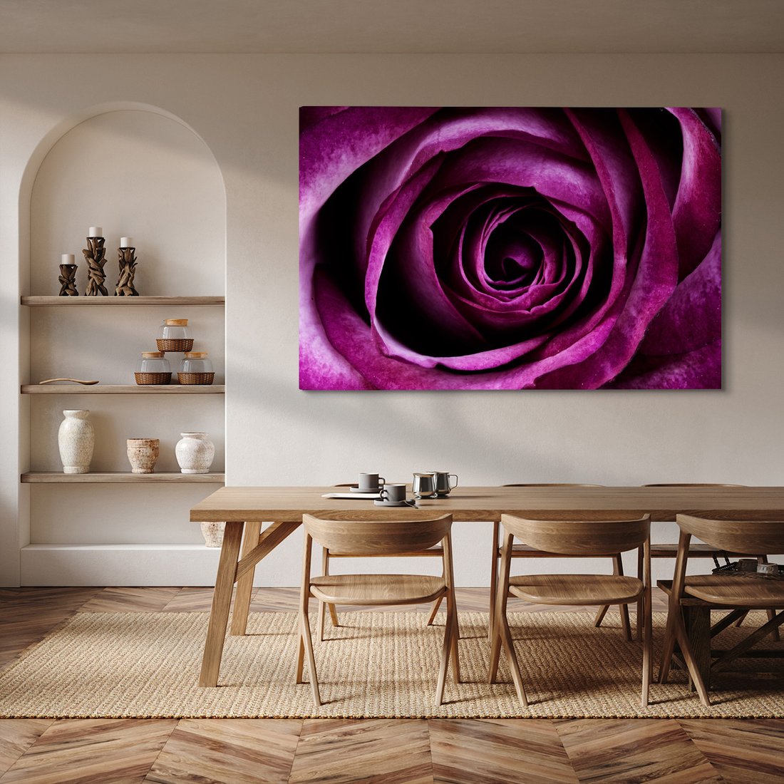 Obraz na płótnie - róża, kwiat, zbliżenie