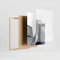 Zestaw obrazy w ramie, plakaty - architektura, budynki, miejski - rama drewno