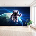 Fototapeta - kosmos, astronauta, ziemia