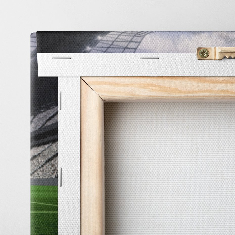 Obraz na płótnie - piłka nożna, stadion, trawa