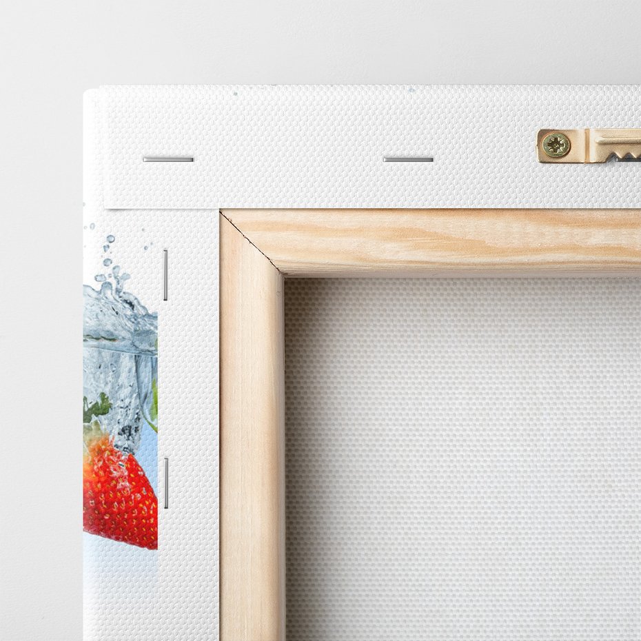 Obraz na płótnie - owoce, woda, świeżość