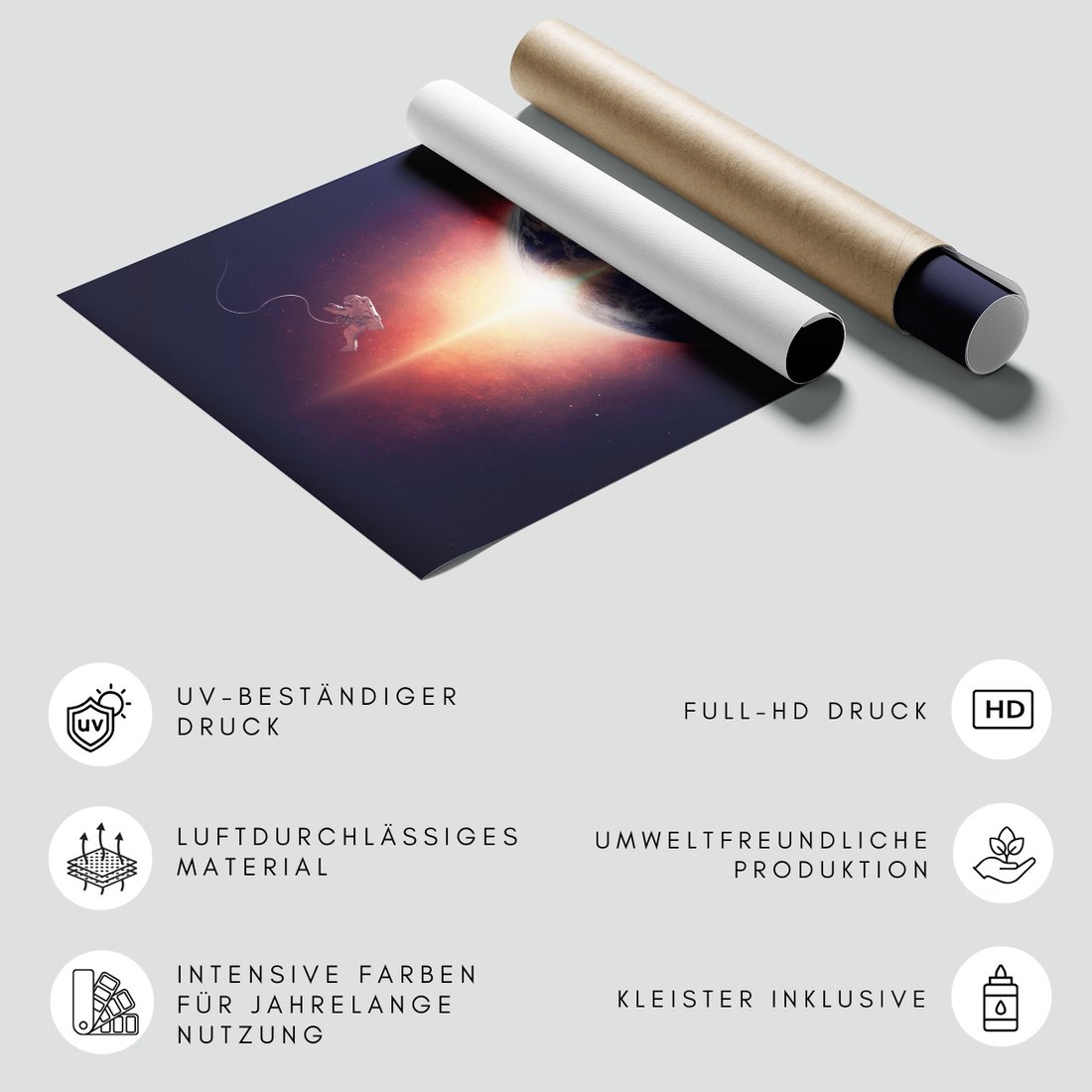 Fototapeta - kosmos, ziemia, astronauta