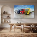 Obraz na płótnie - ciężarówki, transport, pojazdy