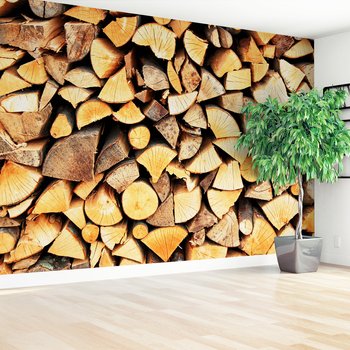 Fototapeta - drewno, opał, stos