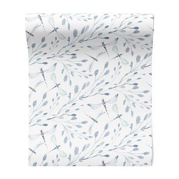 Tapeta - ważka, gałązka, liście