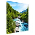 Obraz na płótnie - rzeka, góry, las