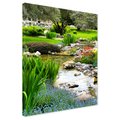 Obraz na płótnie - krajobraz, woda, ogród