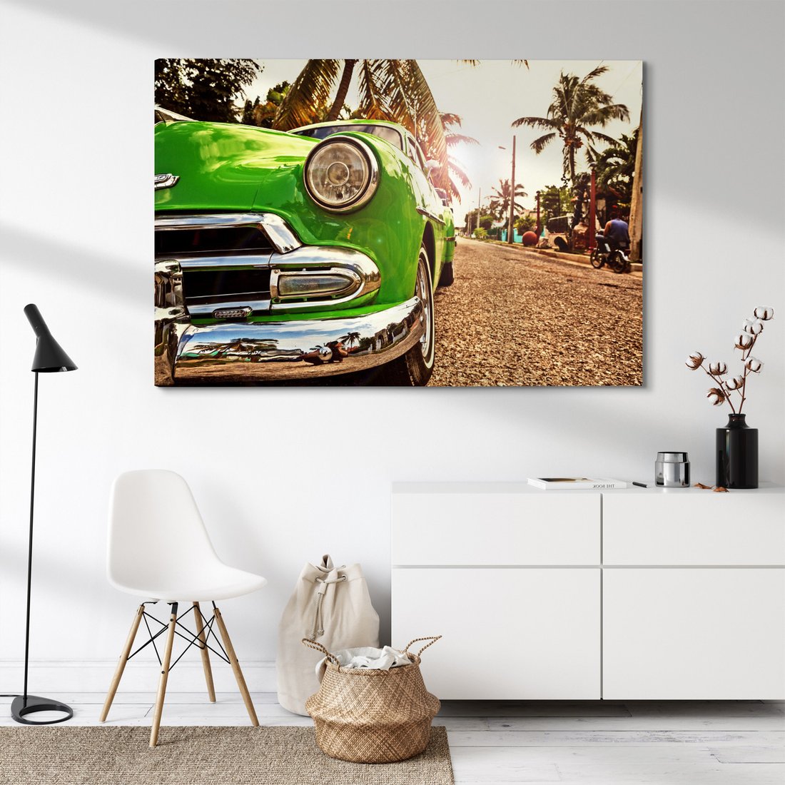 Obraz na płótnie - samochód, ulica, Kuba