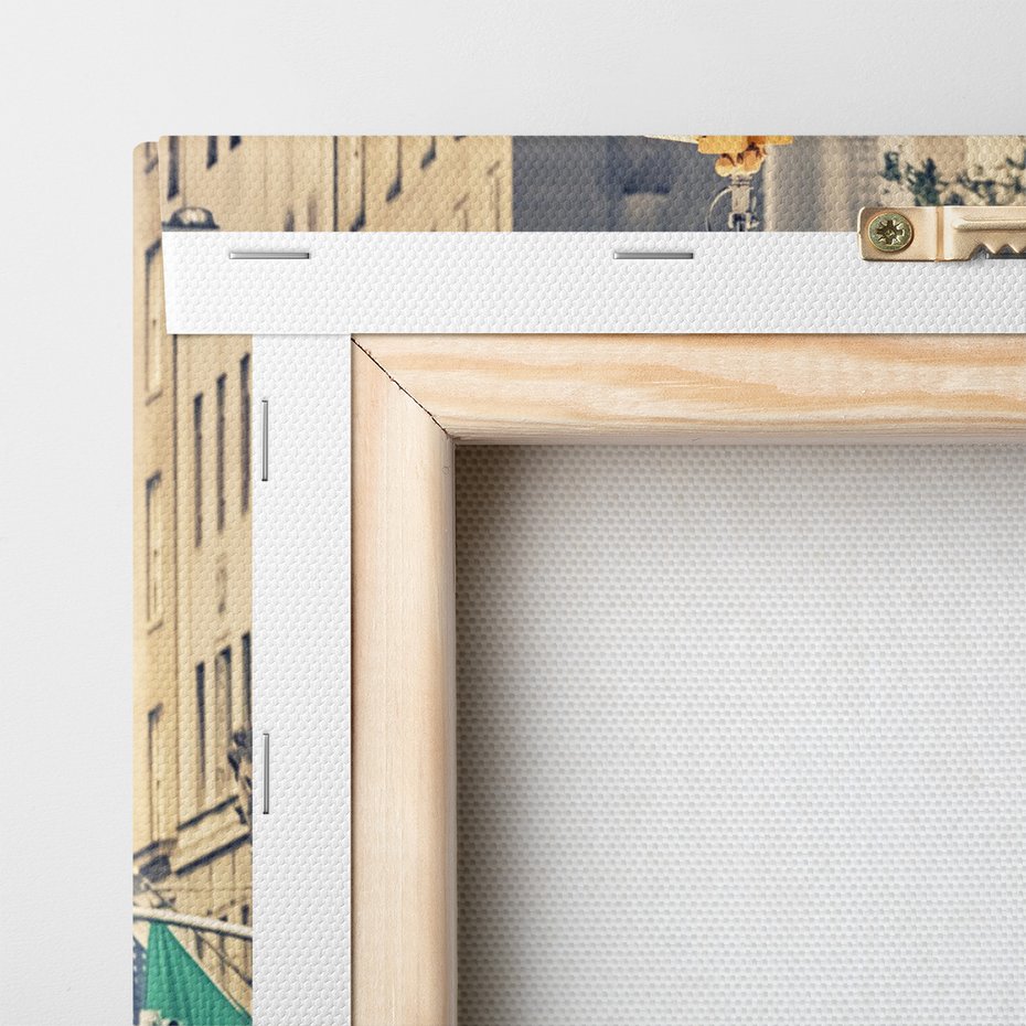 Obraz na płótnie - miasto, taksówki, ulica