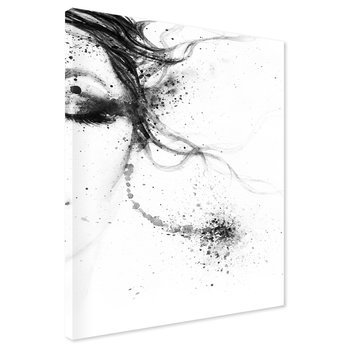 Obraz na płótnie - portret, akwarela, twarz