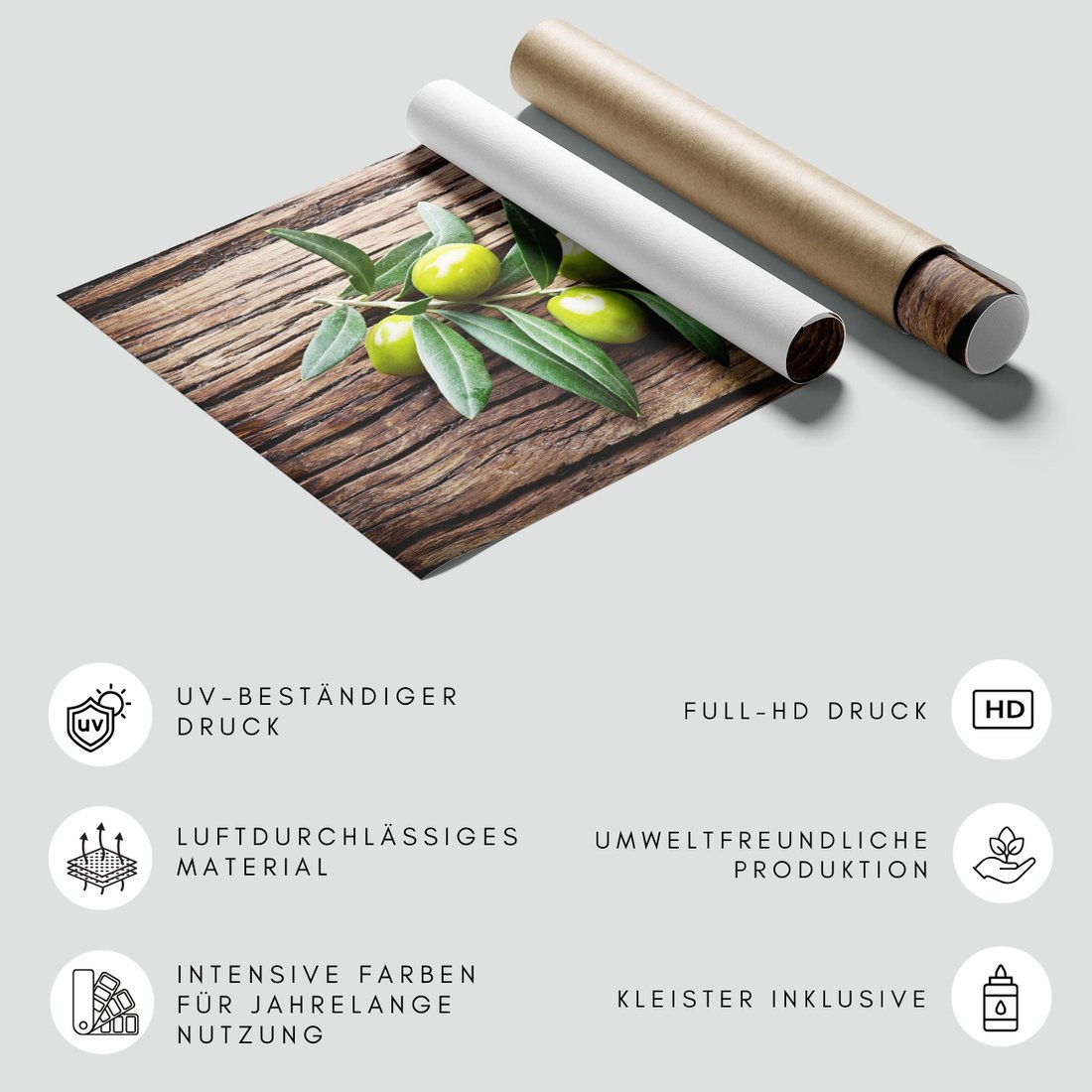 Fototapeta - oliwki, liście, drewno