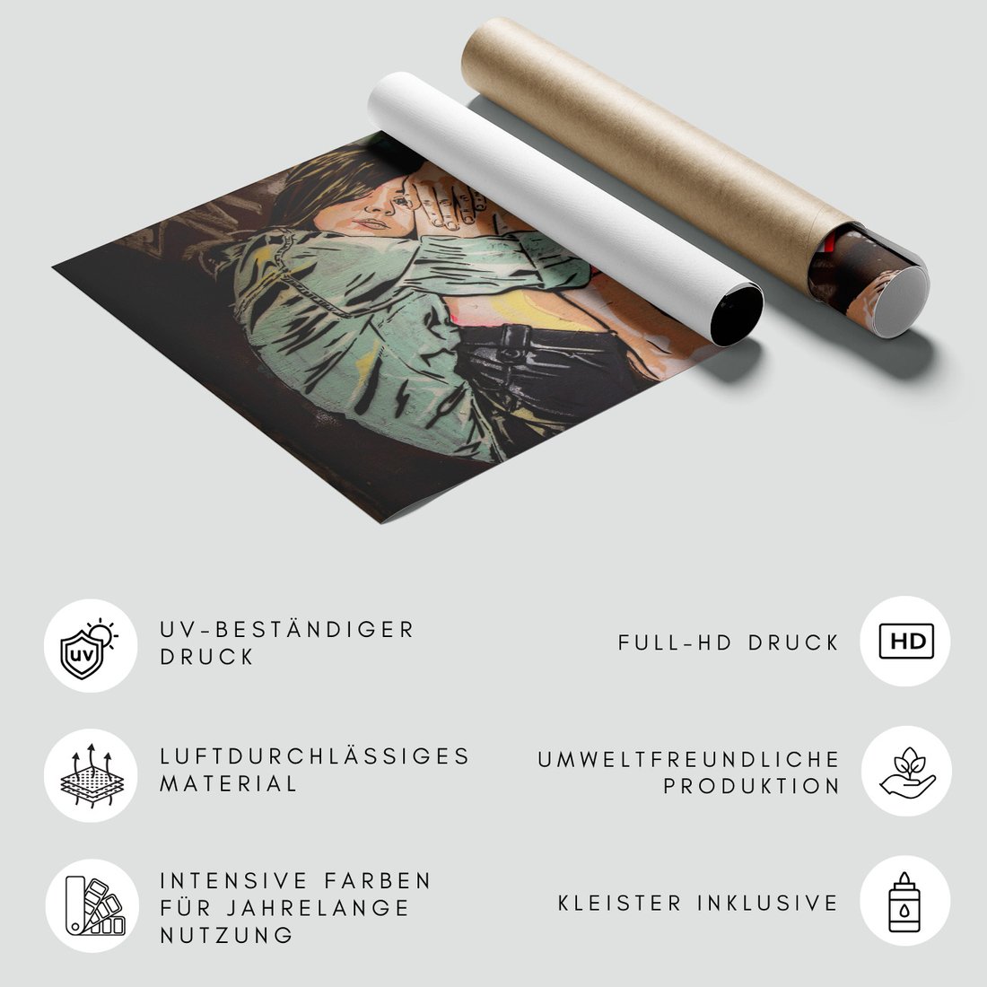 Fototapeta - graffiti, dziewczyna, mural