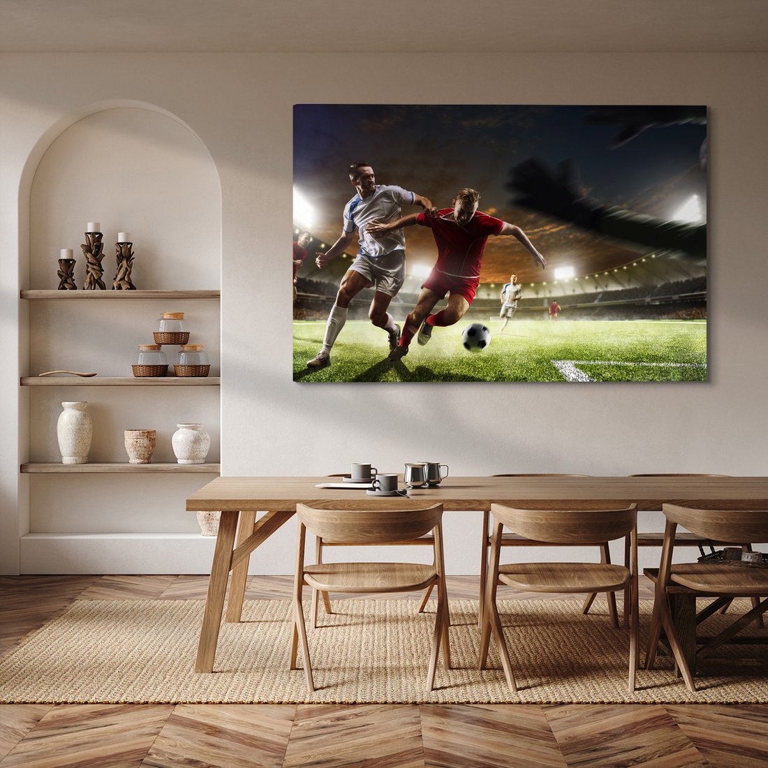 Obraz na płótnie - piłka nożna, sport, stadion