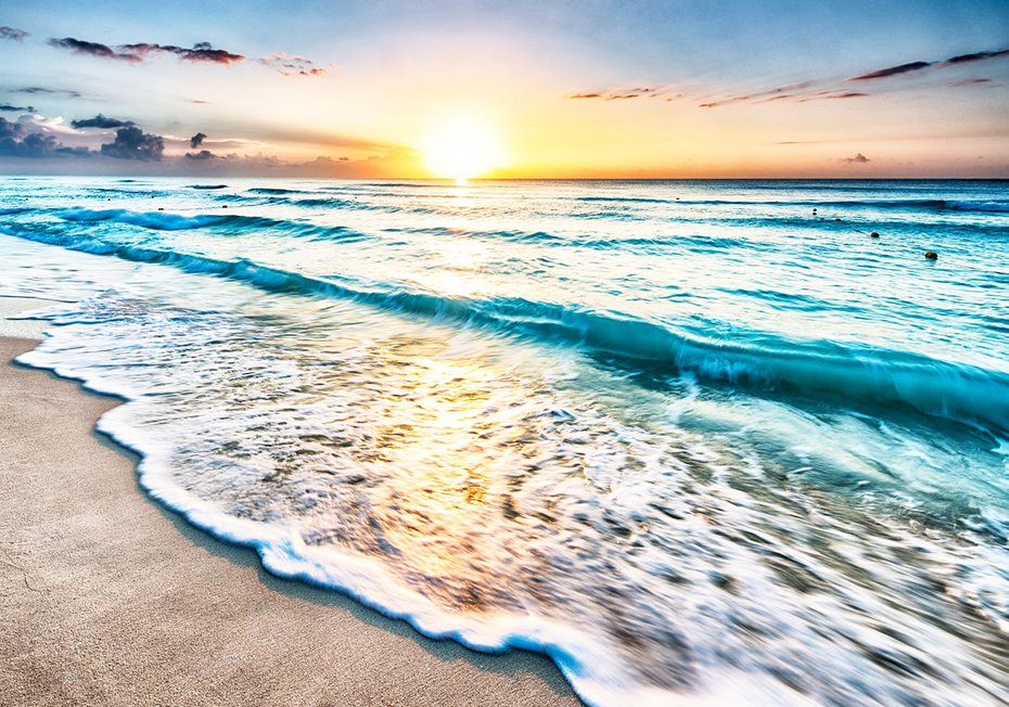 Fototapeta - plaża, morze, słońce