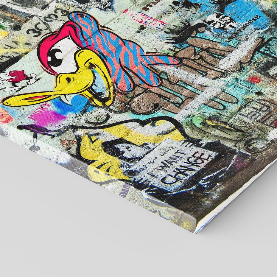 Obraz na płótnie - graffiti, ściana, sztuka