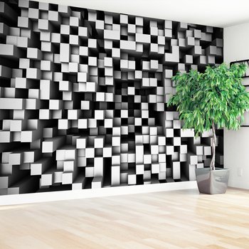 Fototapeta - abstrakcja, sześciany, wzór