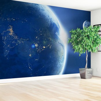 Fototapeta - ziemia, kosmos, przestrzeń
