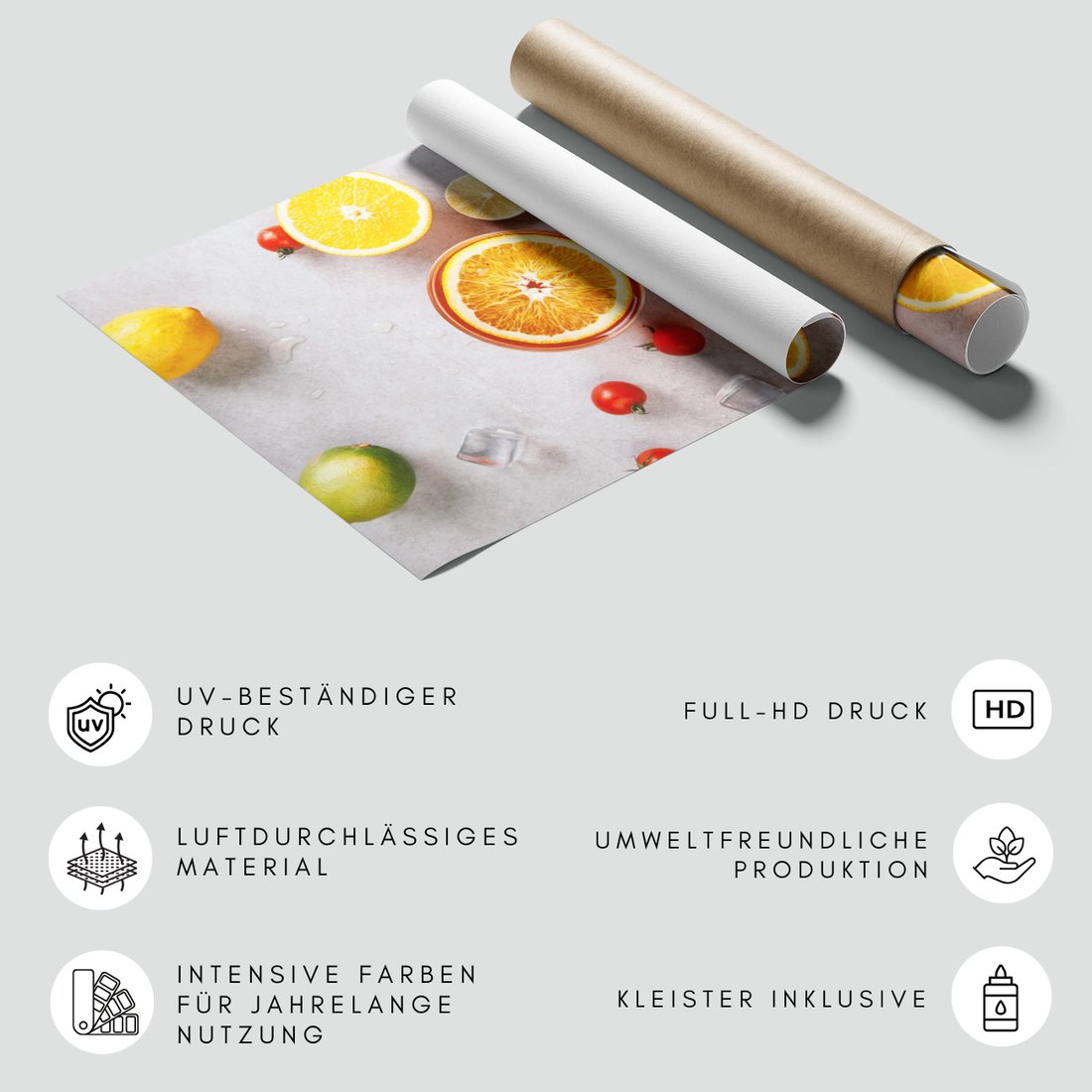 Fototapeta - owoce, cytrusy, napój