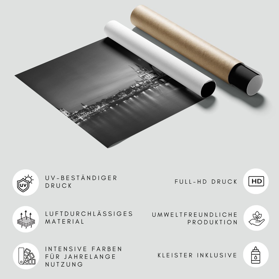 Fototapeta - Kolonia, most, noc