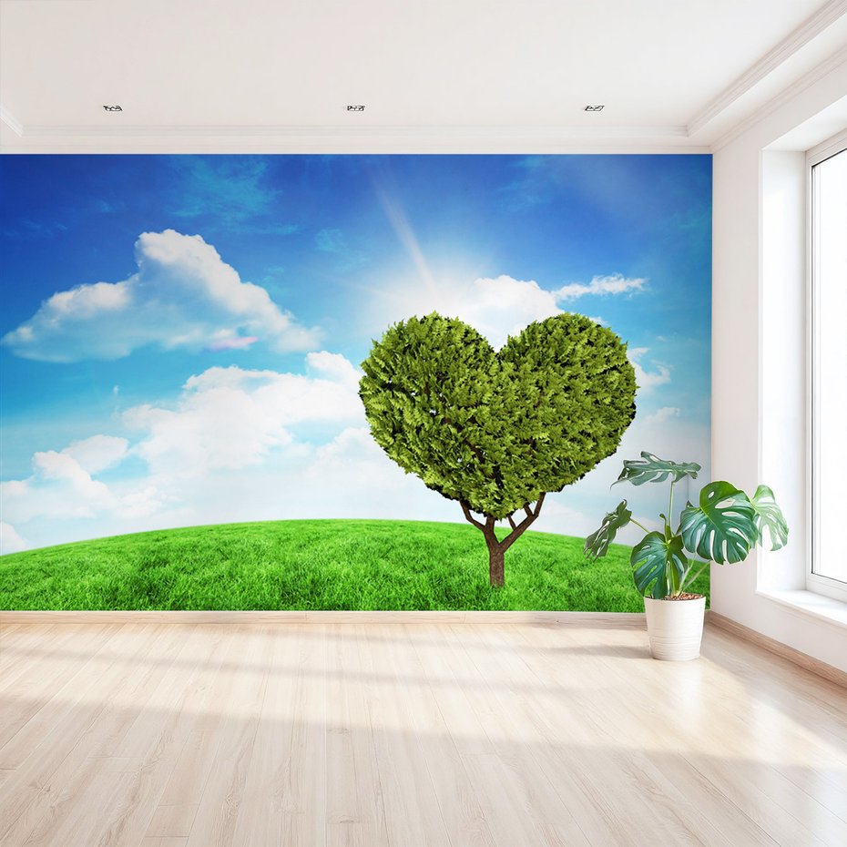 Fototapeta - drzewo, serce, natura