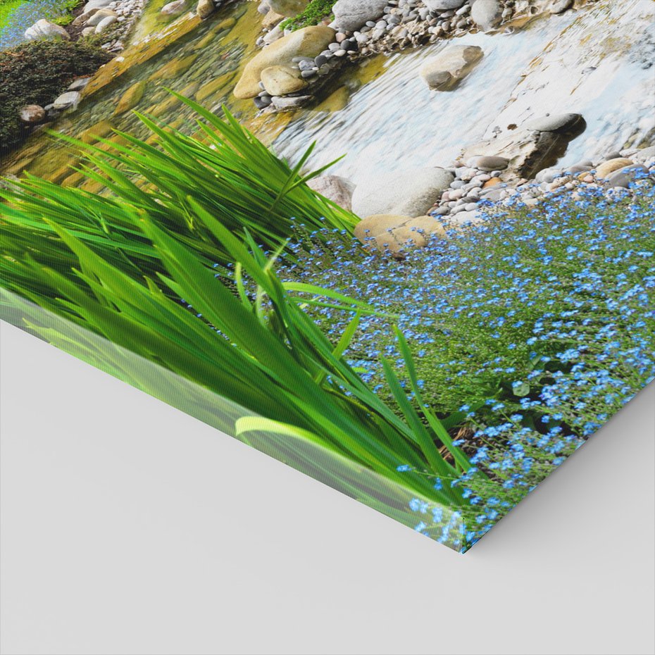 Obraz na płótnie - krajobraz, woda, ogród