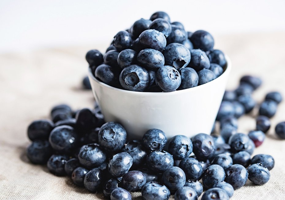 Fototapeta - jagody, miska, owoce