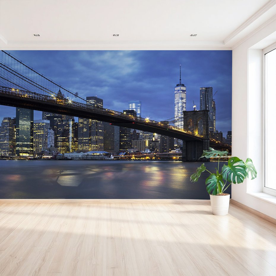 Fototapeta - Brooklyn Bridge, Nowy Jork, miasto