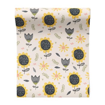 Tapeta - słonecznik, kwiat, liście