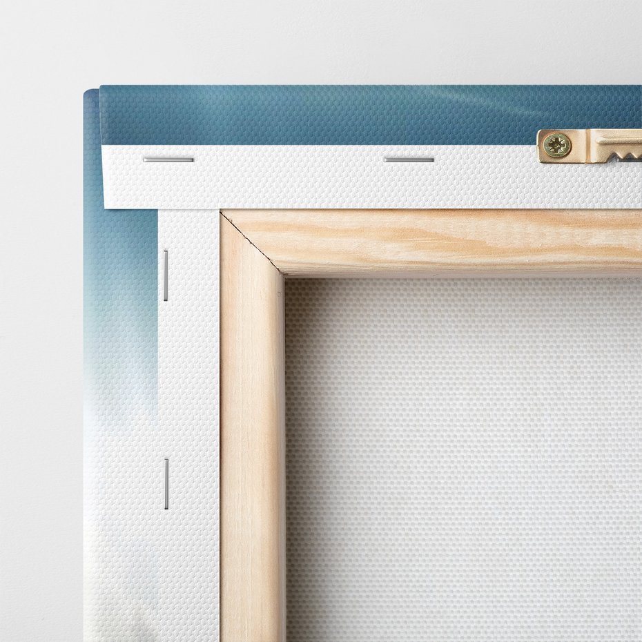 Obraz na płótnie - planeta, chmury, kosmos