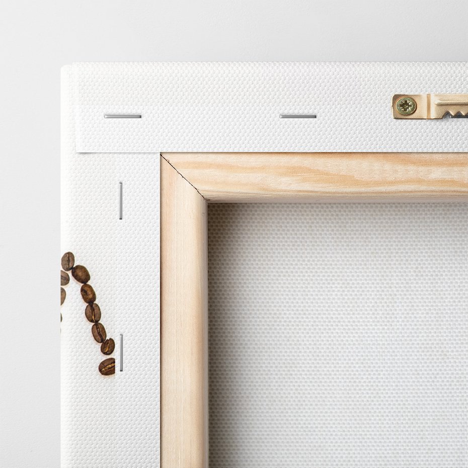 Obraz na płótnie - kawa, ziarna, napój