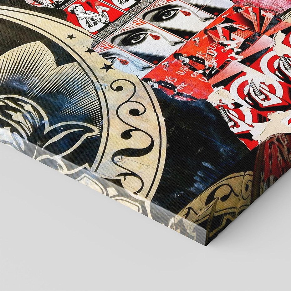 Obraz na płótnie - graffiti, kolaż, sztuka uliczna