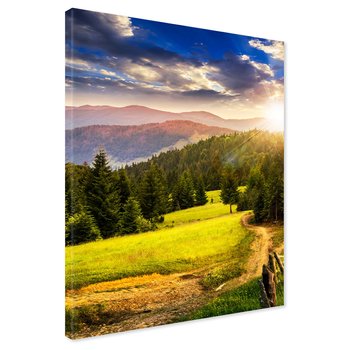 Obraz na płótnie - las, góry, krajobraz