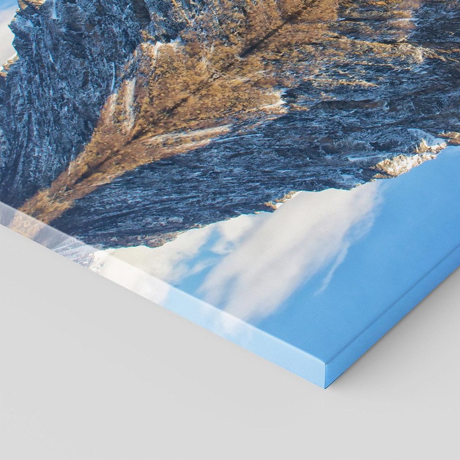 Obraz na płótnie - góry, odbicie, woda