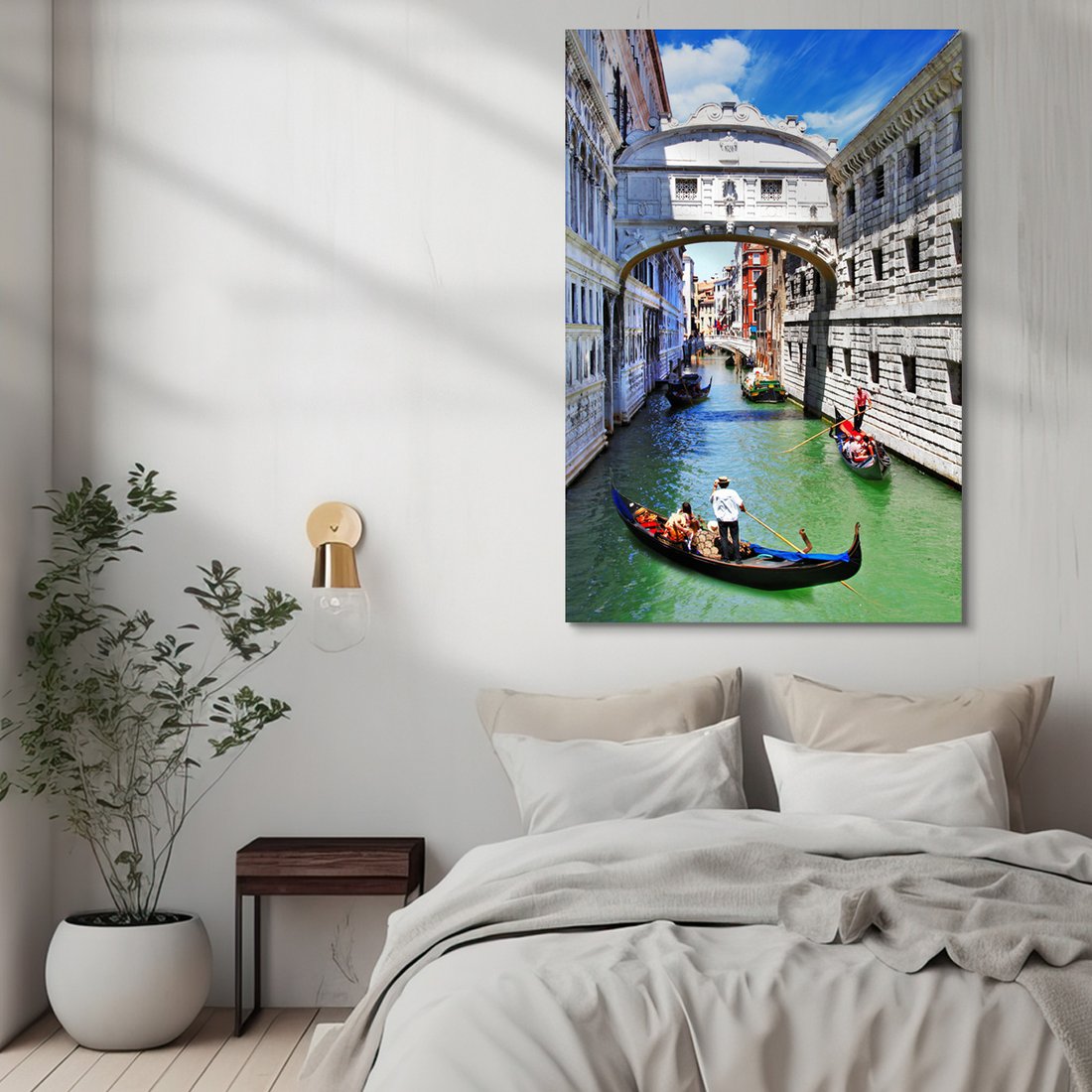 Obraz na płótnie - Wenecja, gondole, kanał
