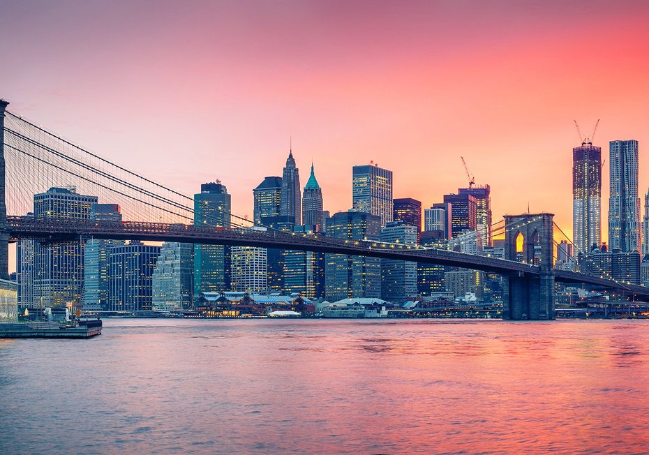 Fototapeta - miasto, most, rzeka