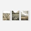 Zestaw obrazy w ramie, plakaty - krajobraz, natura, góry - rama biała