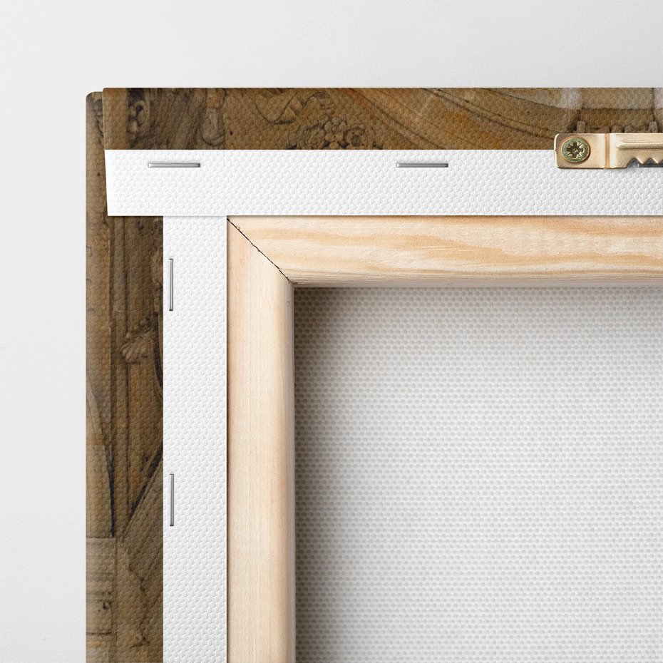 Obraz na płótnie - kolumnada, architektura, zegar