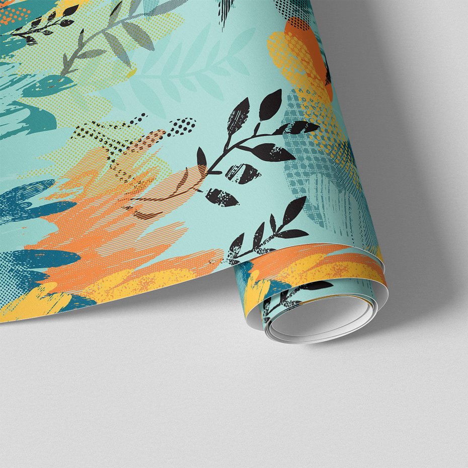 Tapeta - abstrakcja, liście, roślinność