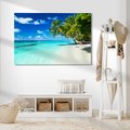Obraz na płótnie - plaża, morze, palmy
