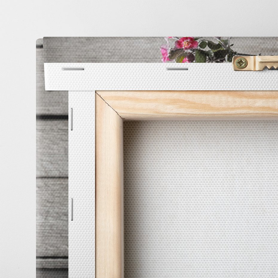 Obraz na płótnie - kwiaty, wazon, różowe