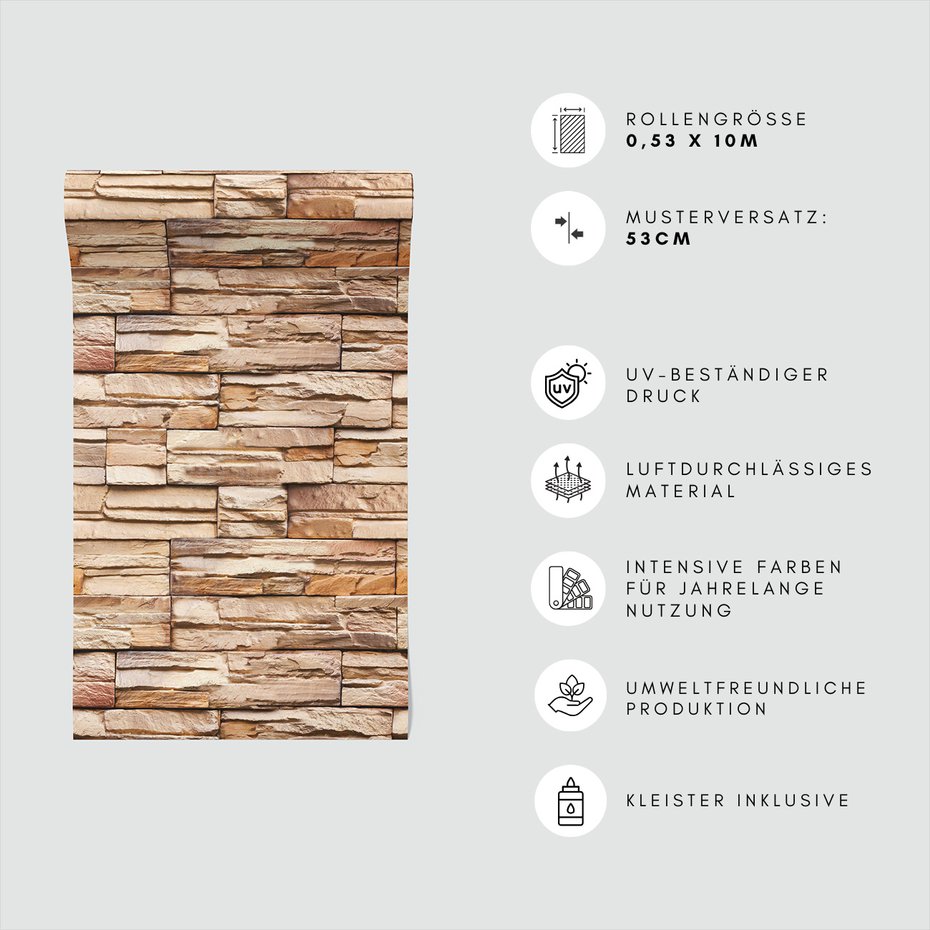 Tapeta - ściana, kamień, tekstura