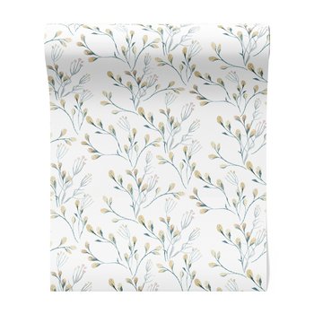 Tapeta - gałązka, kwiaty, liście