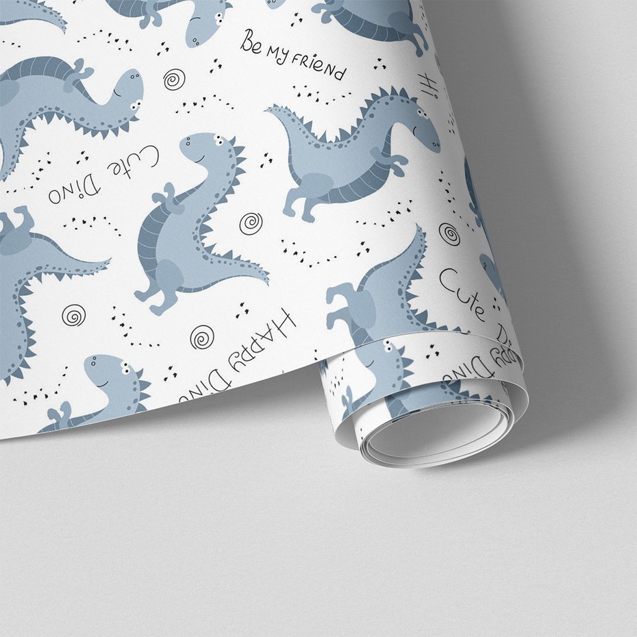 Tapeta - dziecięca, dinozaury, przyjaciel,