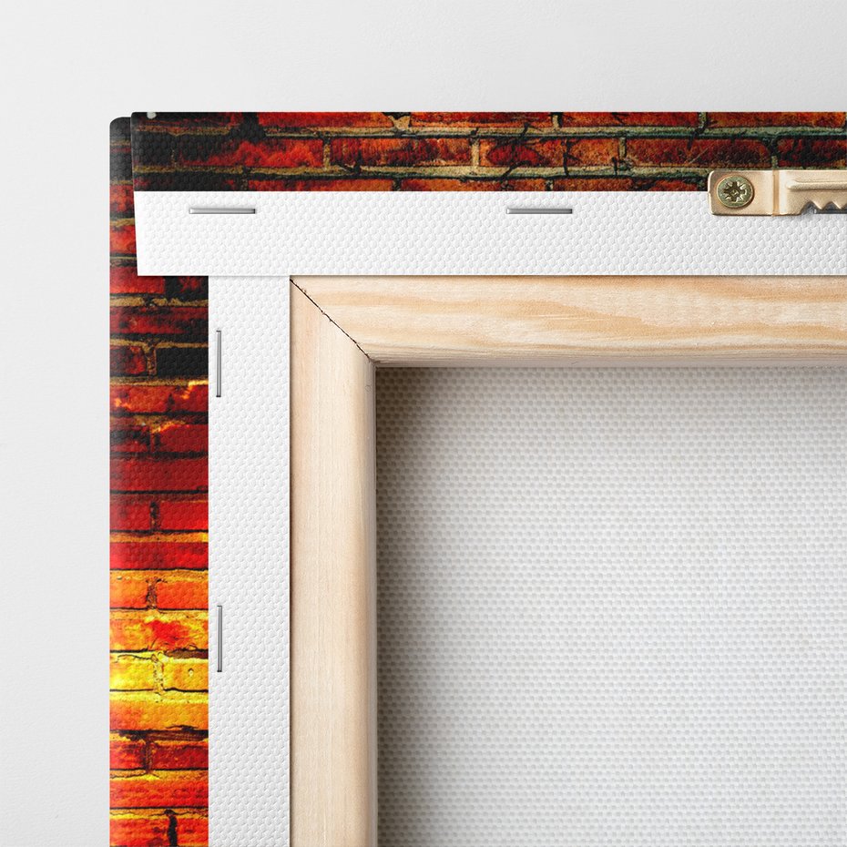 Obraz na płótnie - Statua Wolności, Mur, Czerwony