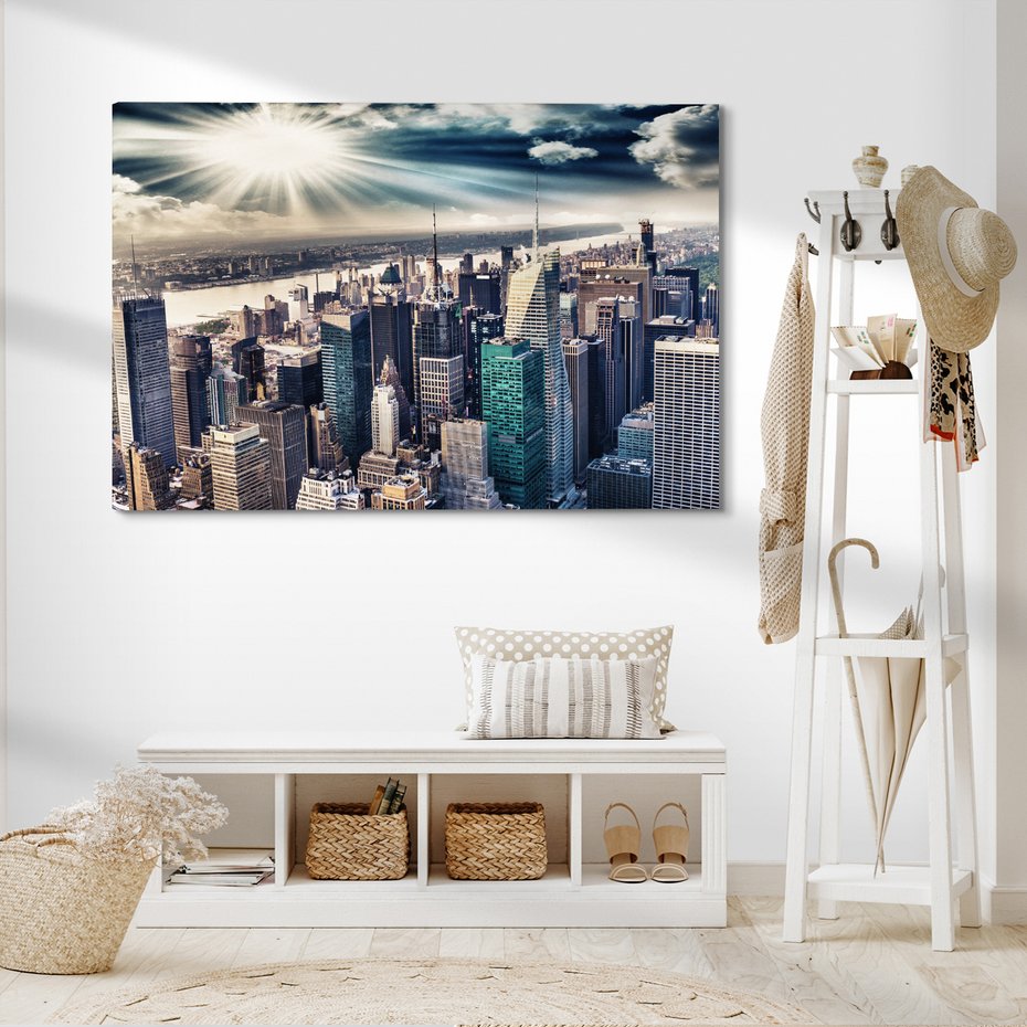 Obraz na płótnie - miasto, budynki, niebo